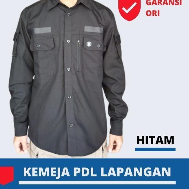 Kemeja PDL Lapangan Tactical Outdoor Lengan Panjang Baju Pdh Taktikal - Biru Dongker, XS