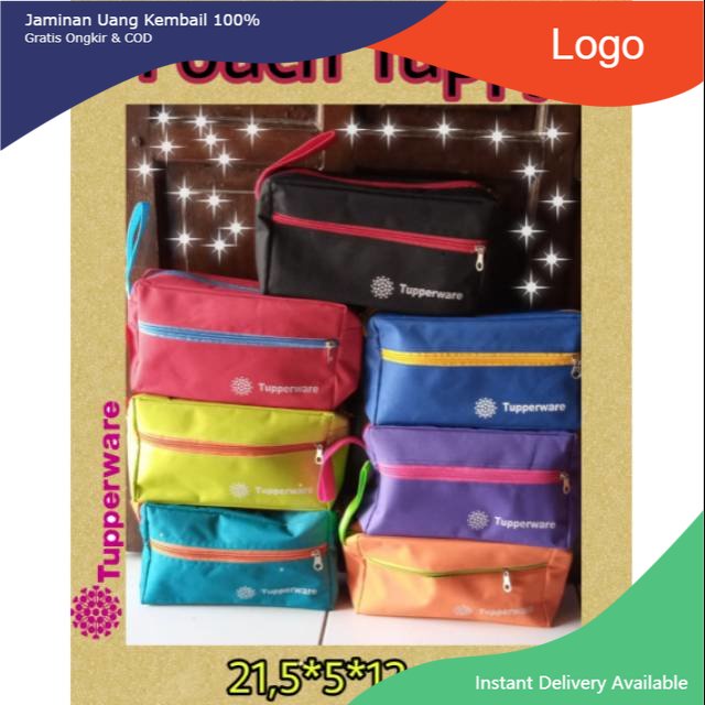 Pouch Tupperware Tas Tempat Pensil Kosmetik