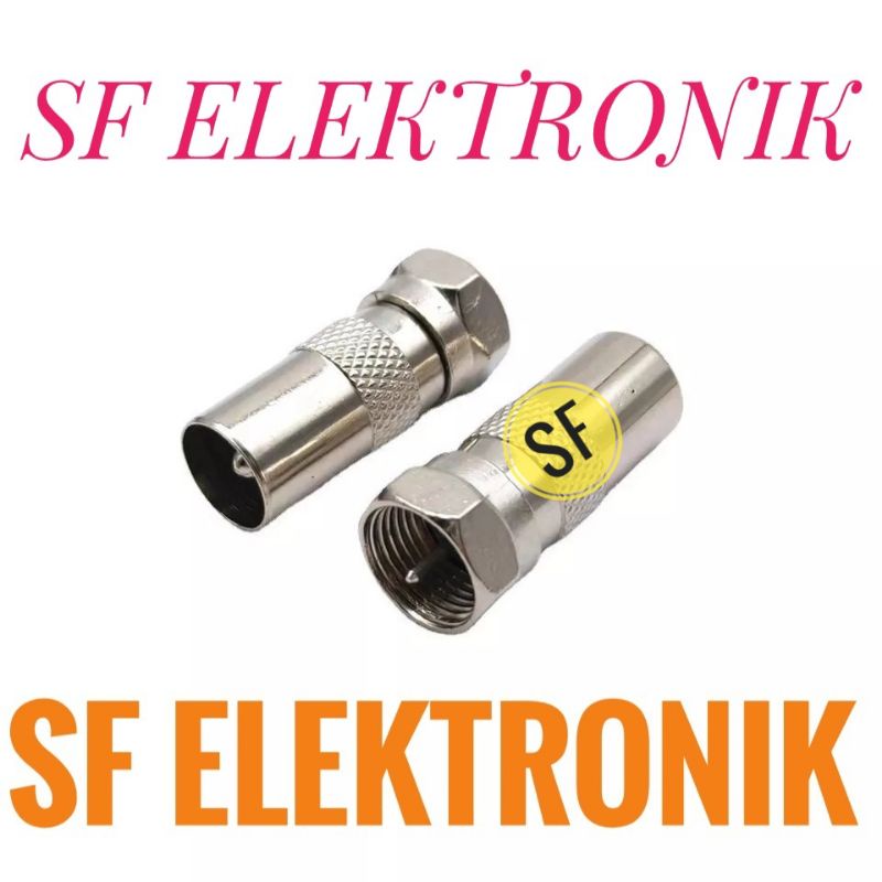 Konektor LNB Parabola F Male To Pal Male