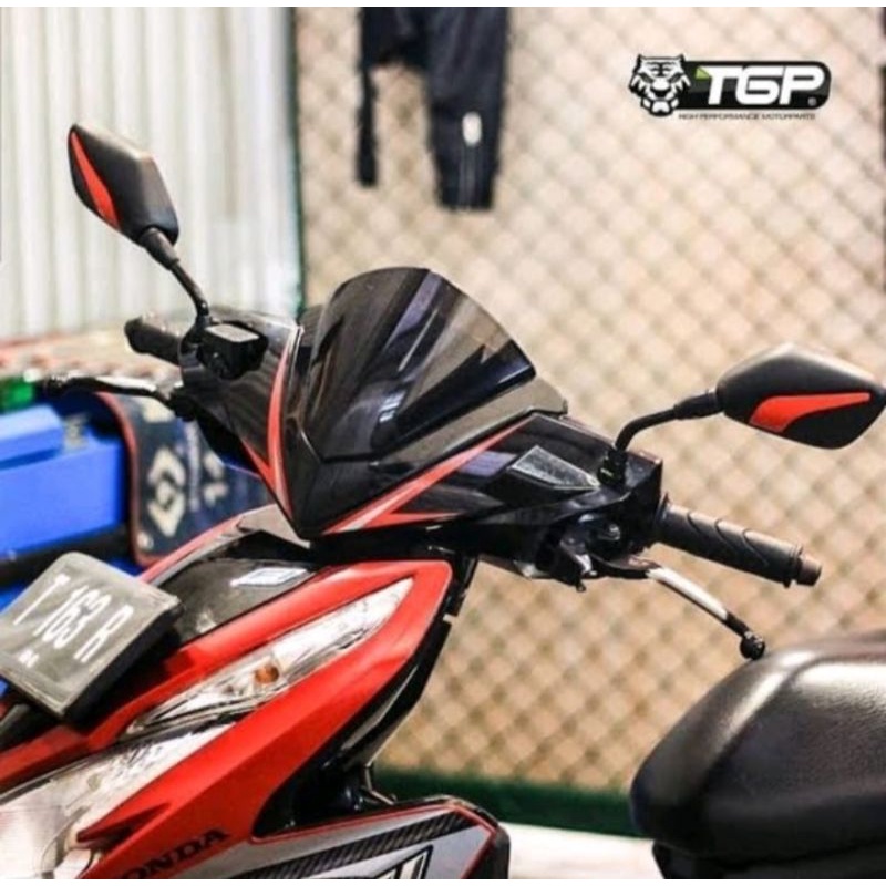 Visor Vario 125 Fi Techno Old Lama Hitam Kualitas Terbaik