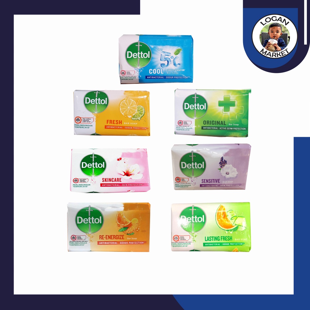 Dettol Detol Sabun Batang 60 gram 60gram Paket 6Pcs 6 Pcs