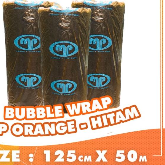 

BUBBLE WRAP ROLL 50 METER HITAM ORANGE BUBLE WRAP MULIAPACK - MP ORG - Putih