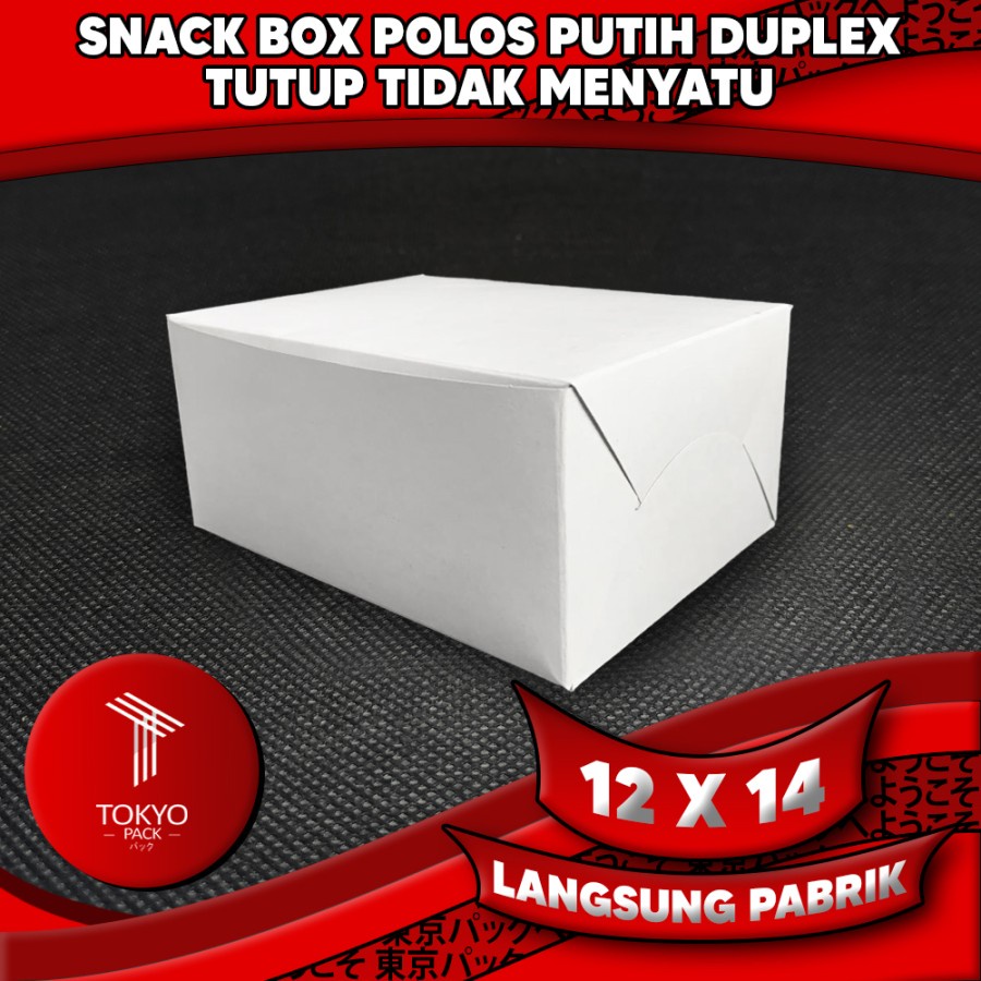 SNACK BOX DUPLEX PUTIH - SNACK BOX CATERING - SNACK BOX ACARA SEMUA UK