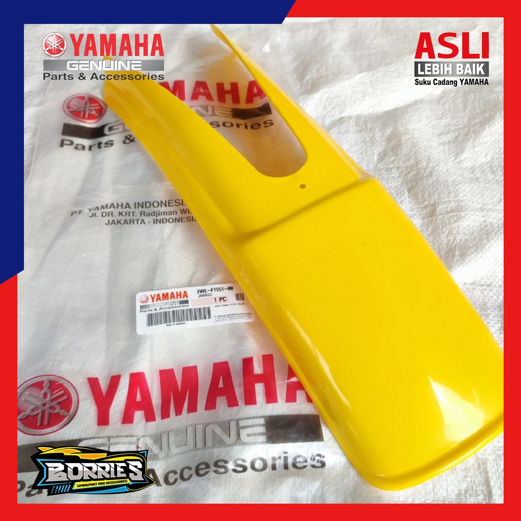 Sambungan Pet Depan Spakbor Slebor Fender YT115 YT-115 DTX DT100 DT125 Kuning Original 3WL-F1551-00