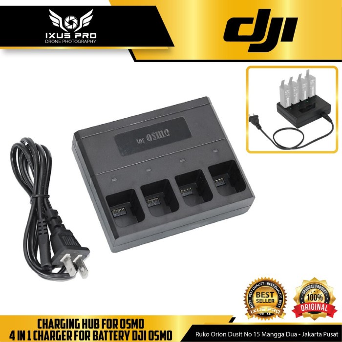 CHARGING HUB FOR OSMO - 4 IN 1 CHARGER FOR BATTERY DJI OSMO