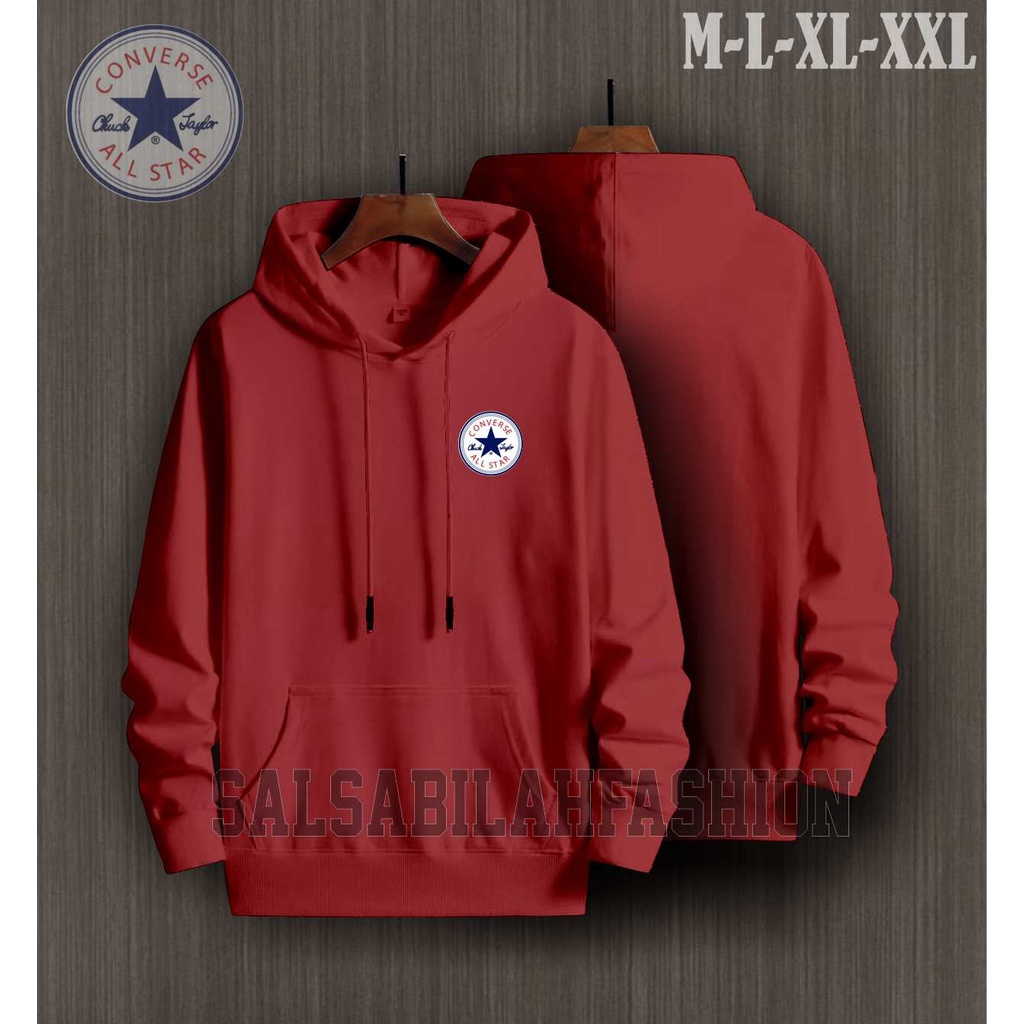 TERMURAH !! COD Jaket Sweater Hoodie Pria Distro CONVERSOriginal Big Size Jumbo M - XXL