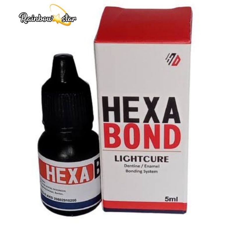 Bonding Hexabond Hexadent 5ml / Lem Primer LC Veneer Gigi / Campuran Lem Behel / Hexa Bond