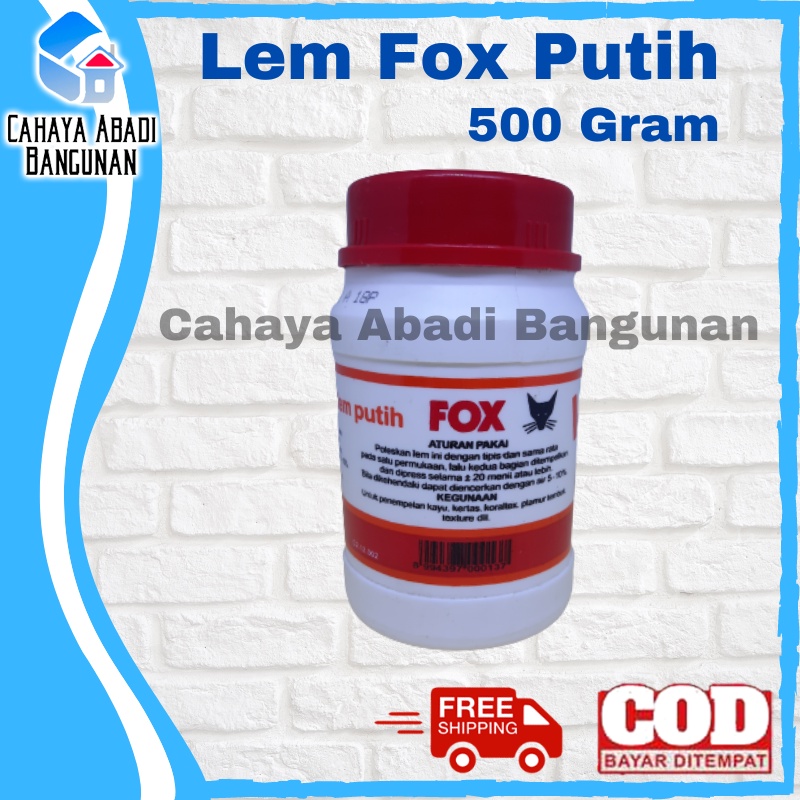 LEM FOX PUTIH BOTOL 500 Gram