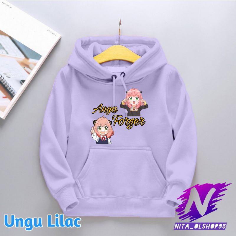 hoodie anak anya lucu sweatar anak anime spy x family anya forget