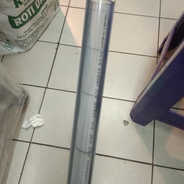 Pipa PVC Transparan 3/4" (inch) 1 Meter