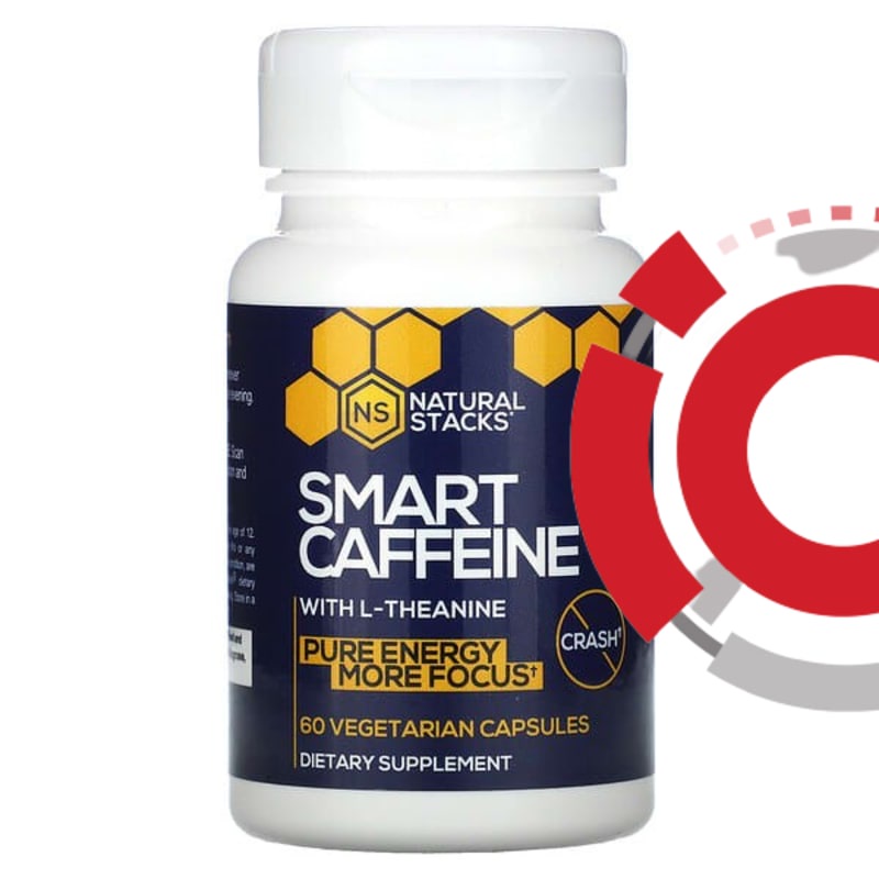 Natural Stacks Smart Caffeine With L Theanine 60 Veg Caps
