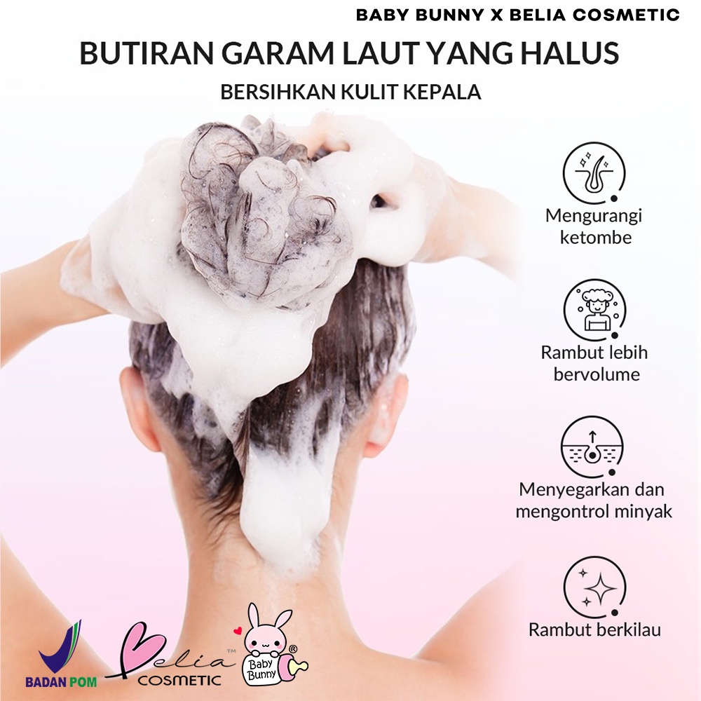 ❤ BELIA ❤ BIOAQUA Sea Salt Shampoo Series 280g | Hair Care Rambut | Menyegarkan dan Mengontrol Minyak | Shampo Cream | BPOM