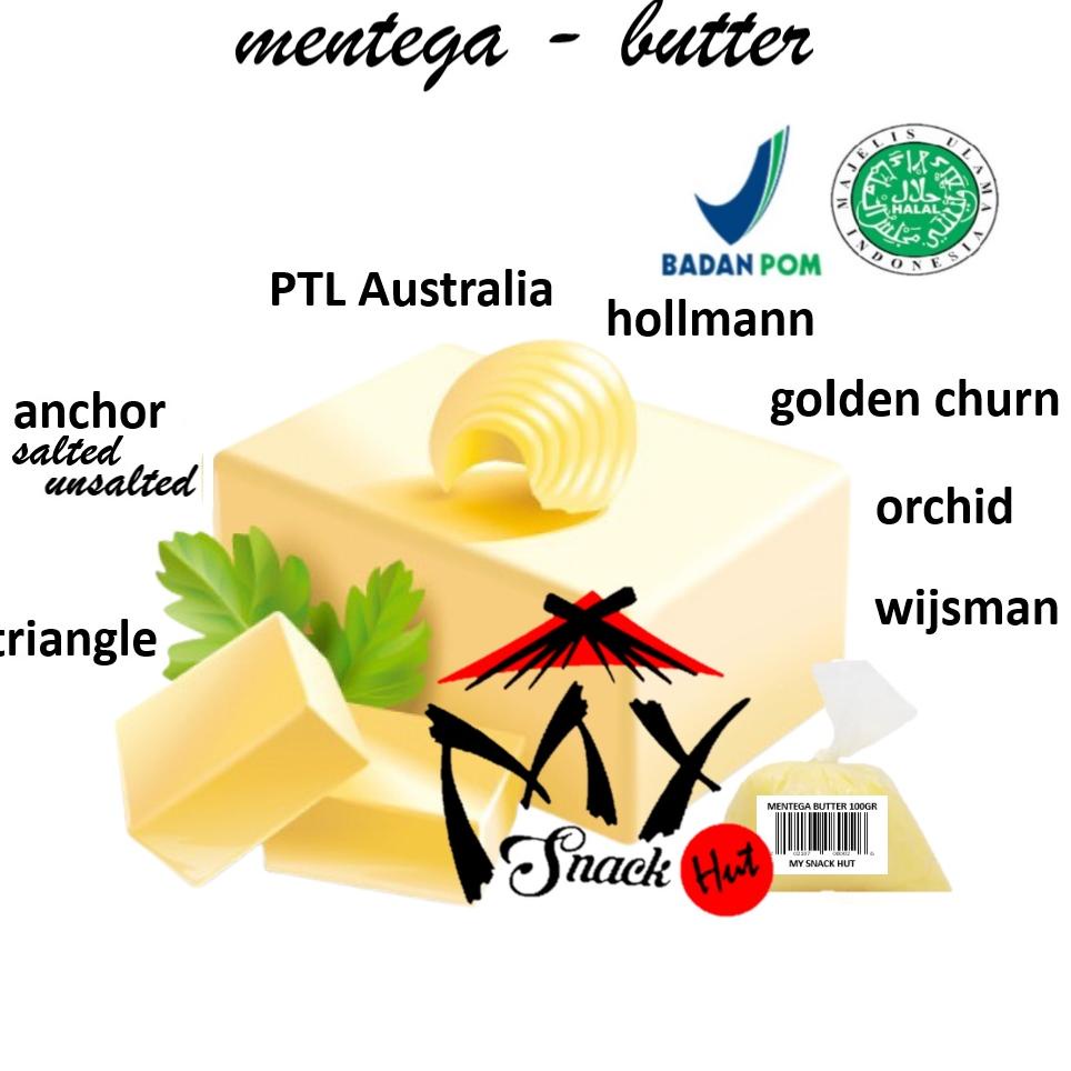 

ㅛ BUTTER MENTEGA 100GR - ANCHOR ORCHID HOLMAN WIJSMAN GOLDEN CHURN TRIANGLE AUSTRALIA ROMBUTER PURE HALAL ➬