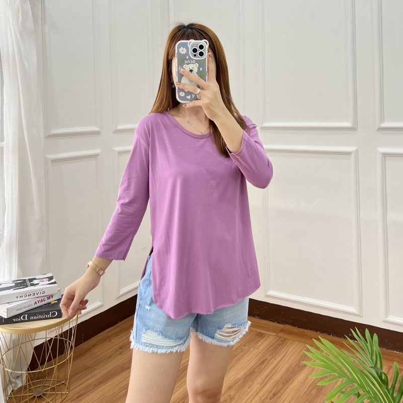 JNY.CO Kaos Slit Oversize Belah Lengan 7/8