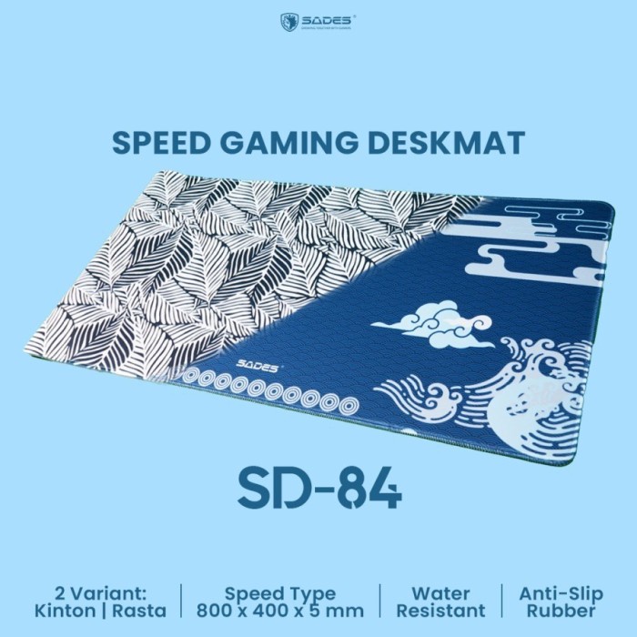 Sades  Mousepad Gaming SD84 / SD-84 Kinton Rasta Speed Type Mousepad Gaming Deskmat OR