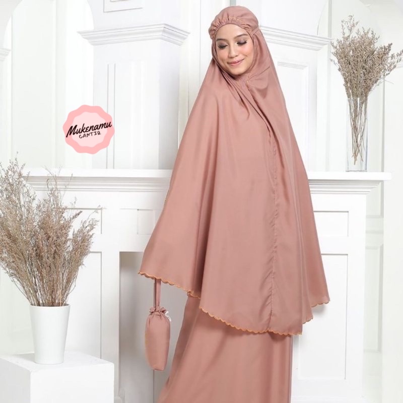 Mukena Traveling Pouch Bordir Bunga