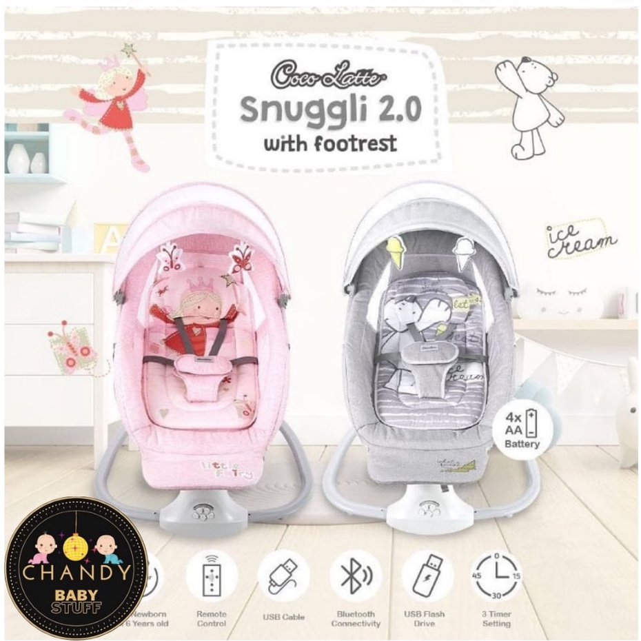 AYUNAN BAYI BOUNCER ELEKTRIK SWING COCOLATTE SNUGGLI