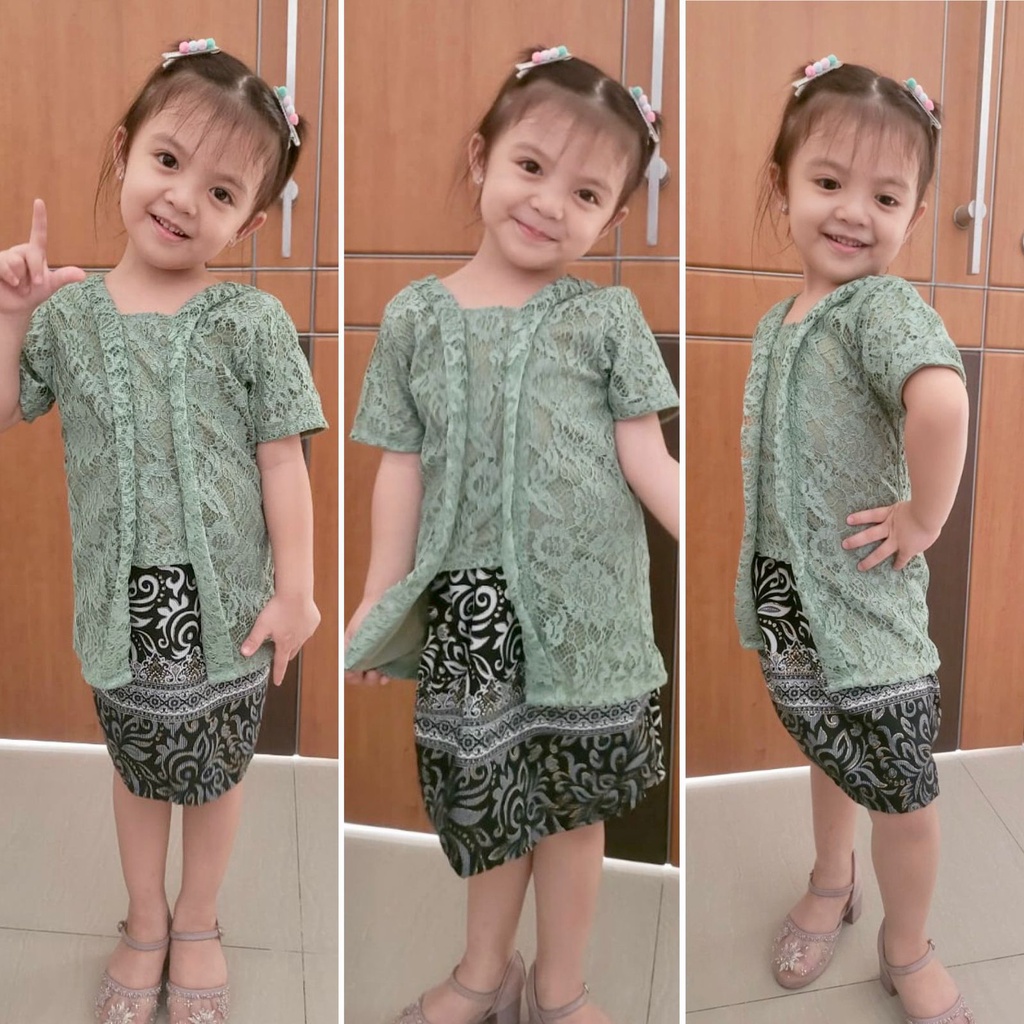 (FlashSale) Kb Kids Chacha (Size 2 s/d 9th) 7 warna Kebaya Anak Real Pict Termurah !!! Kebaya Anak Caca / Kebaya 6th 7th 8th 9th