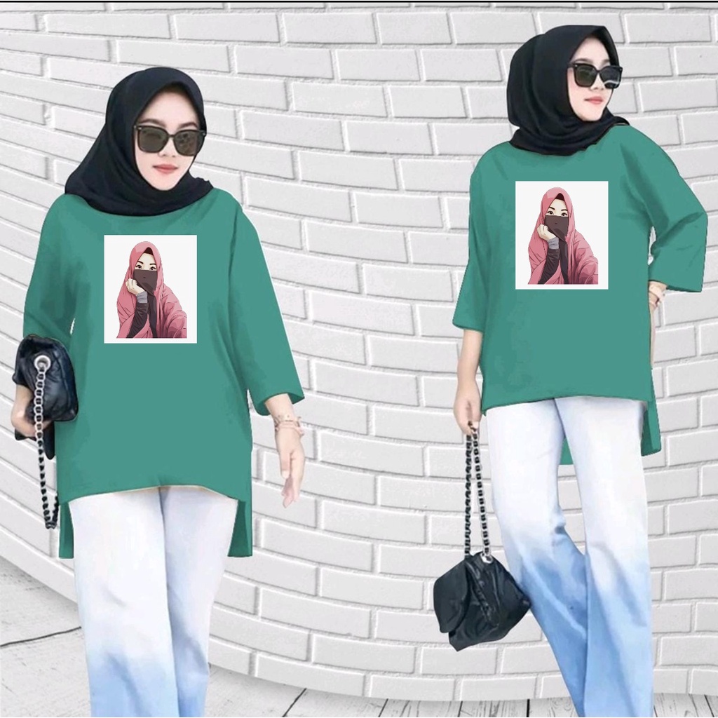 GSC - Tunik Oversize Atasan Wanita Ephipany x Tomorrow Motif ANIME 012 / Tunik wanita dewasa / tunik motif wanita jumbo