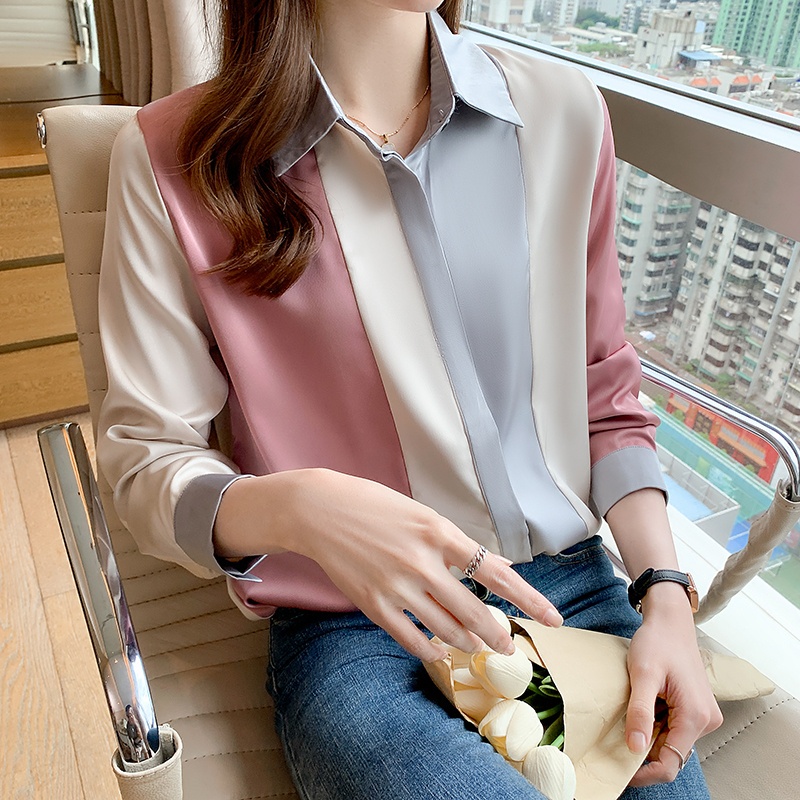 YR 3M 2820 FRANCESCA PATCHWORK SHIRT FASHION IMPORT PREMIUM THREE M TM