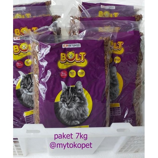 BOLT 7KG - Makanan Kucing Bolt Re-pack 7x @1kg