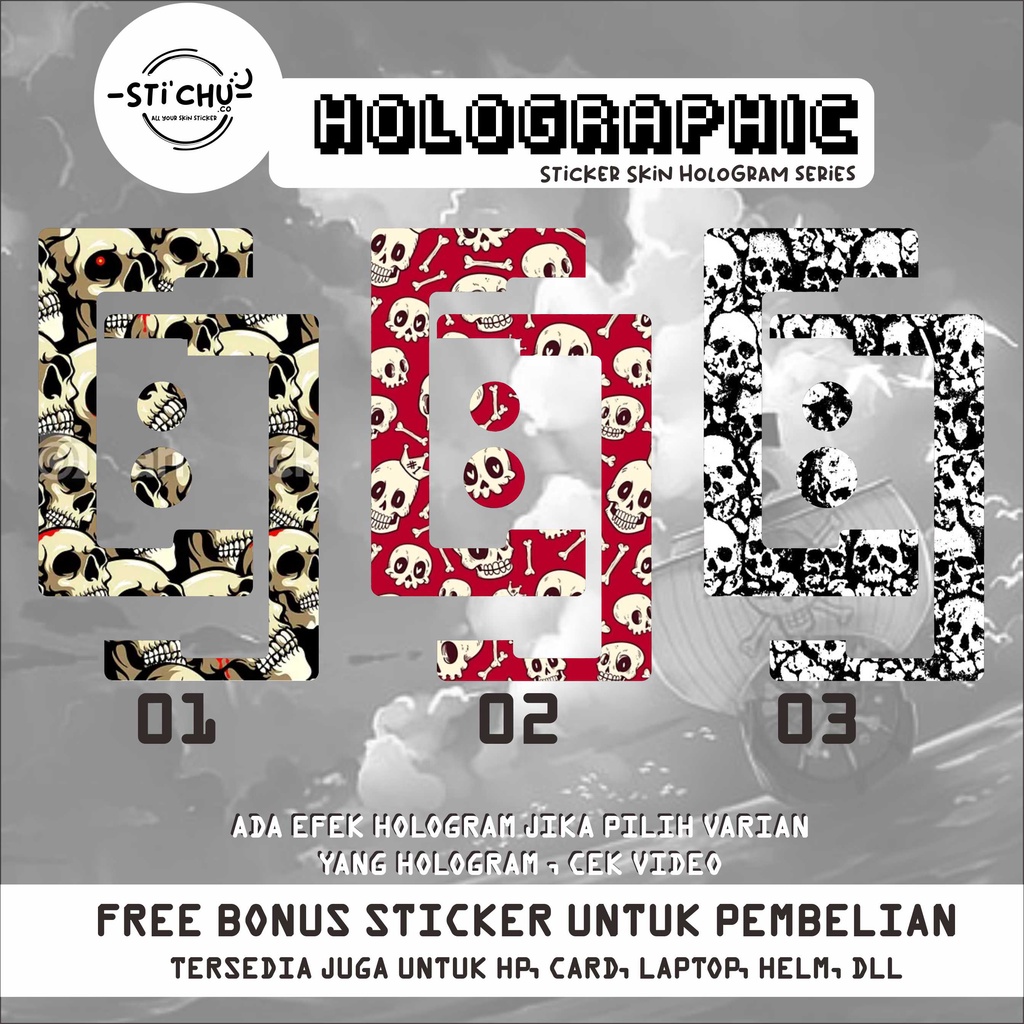Garskin Sticker HOLOGRAM Inner dan Panel R 233 R 234 Custom