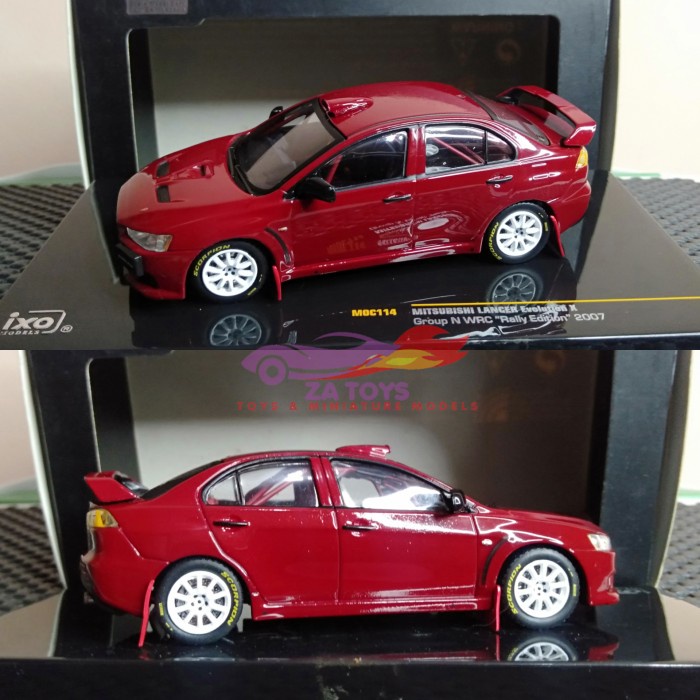 Diecast Mitsubishi Lancer Evolution X Rally Edition Red by IXO 1:43 NUSEL