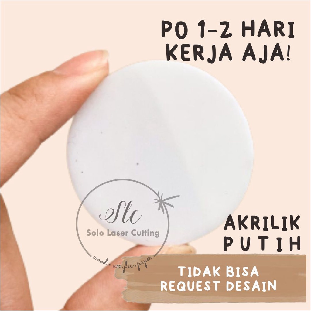 

READY Akrilik Bulat nametag putih kapur tulang nametag bahan nama dada PIN BROS BULAT BAHAN AKRILIK POLOS LINGKARAN ROUND CIRCLE ACRYLIC WHITE GLOSSY LASERCUTTING BUNDAR NAMETAG HIASAN DEKORASI MAHAR PERNIKAHAN BINGKAI PIGURA MAHAR TERLARIS