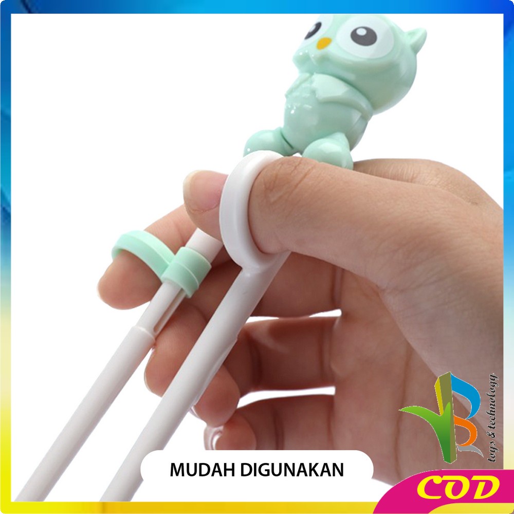 RB-C355 Sumpit Anak Karakter Training Chopstick / Sumpit Anak Belajar Makan / Sumpit Latihan Anak / Alat Makan Anak Bayi