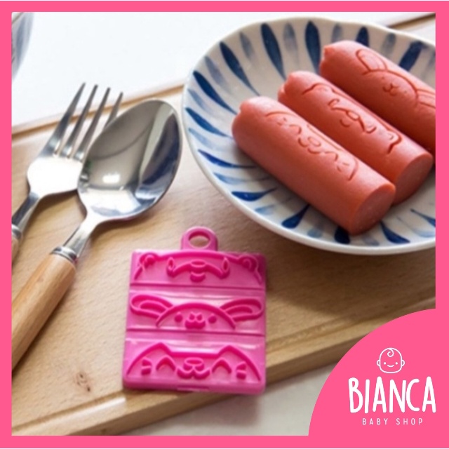 BIANCA - 008 Cetakan Bento Stempel Sosis / Peralatan Bento Sosis