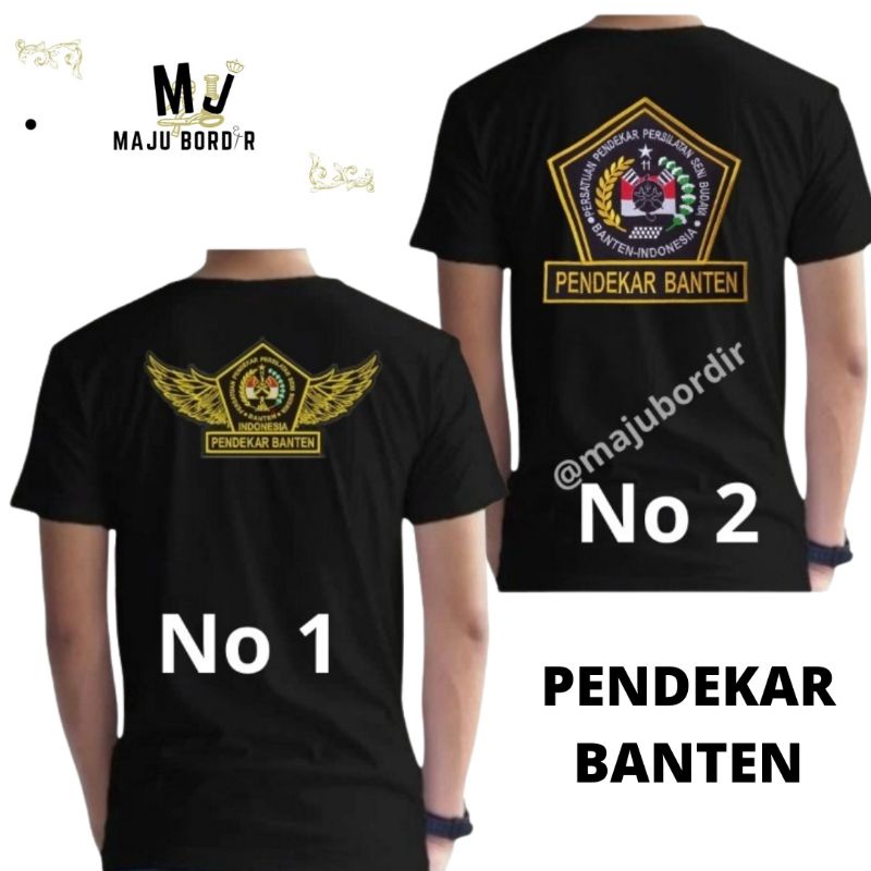 KAOS PENDEKAR BANTEN BORDIR + LOGO BELAKANG