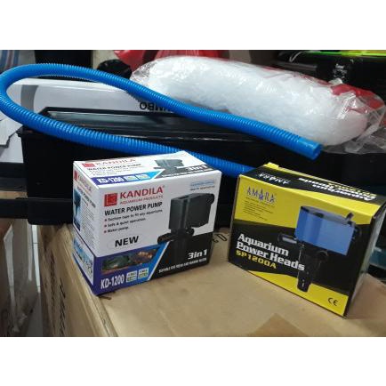 Paket Lengkap Filter Aquarium Box Besar