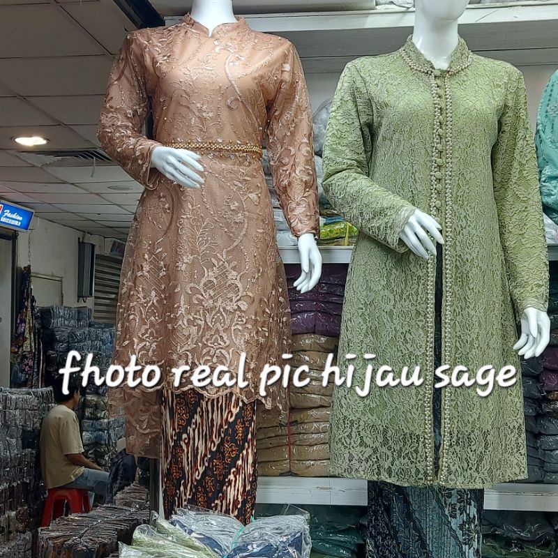 tunik fayet kancing/kebaya ibu/tunik naura