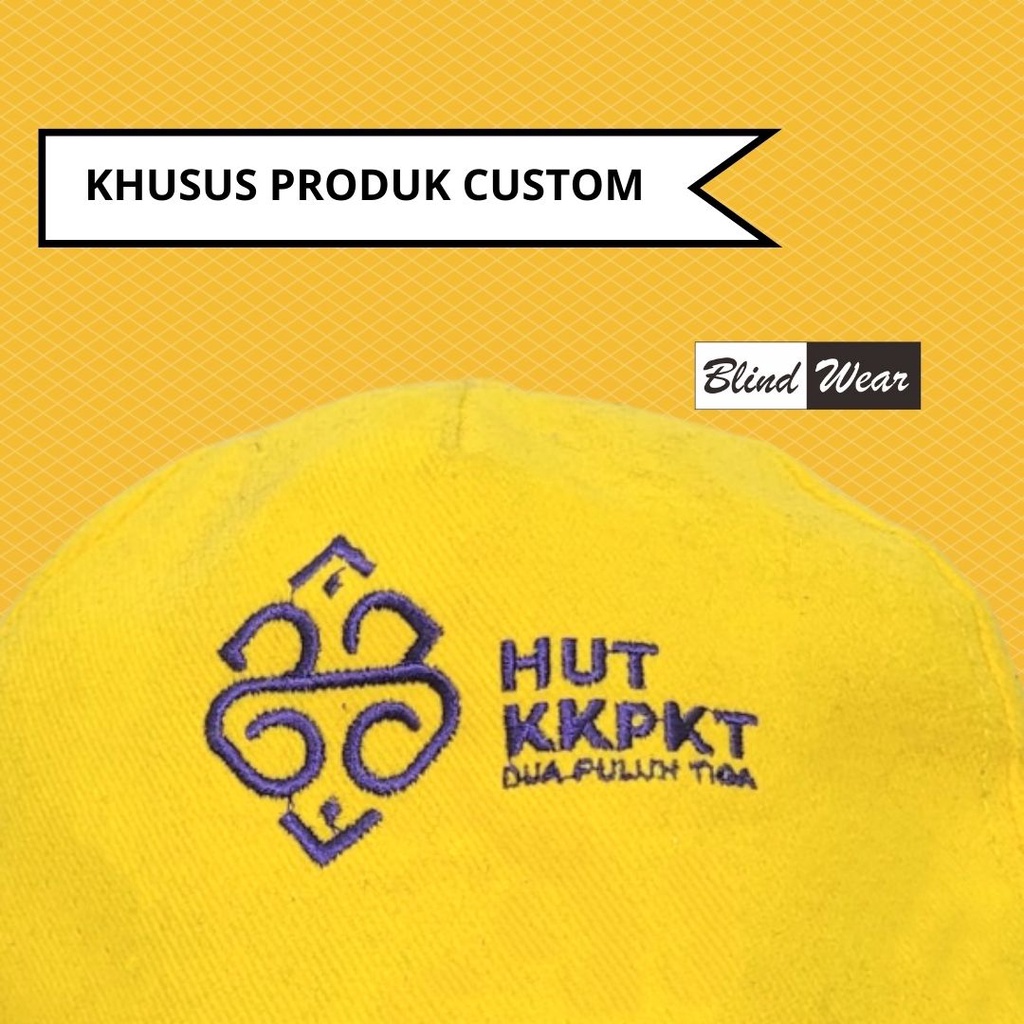 Produk Khusus Bordir Sablon Topi Rimba Bucket Baseball Miki Hat Komando Trucker