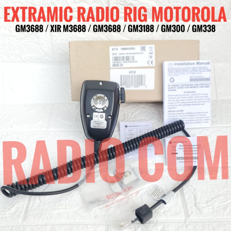 JUAL EXTRAMIC RADIO RIG MOTOROLA GM 3688 / EXTRA MIC RIG MOTOROLA GM 3688 XIR M3688 XIR M 3688 MIC MOTOROLA GM 338 GM3188 GM300 XIR M3688 PMMN4090A MURAH