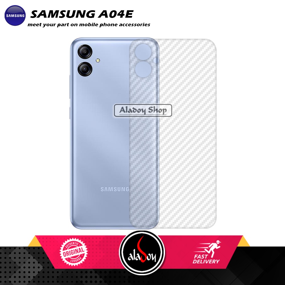 PROMO 3 IN 1 PAKET Tempered Glass Samsung A04E Free Tempered Glass Camera dan Skin Carbon