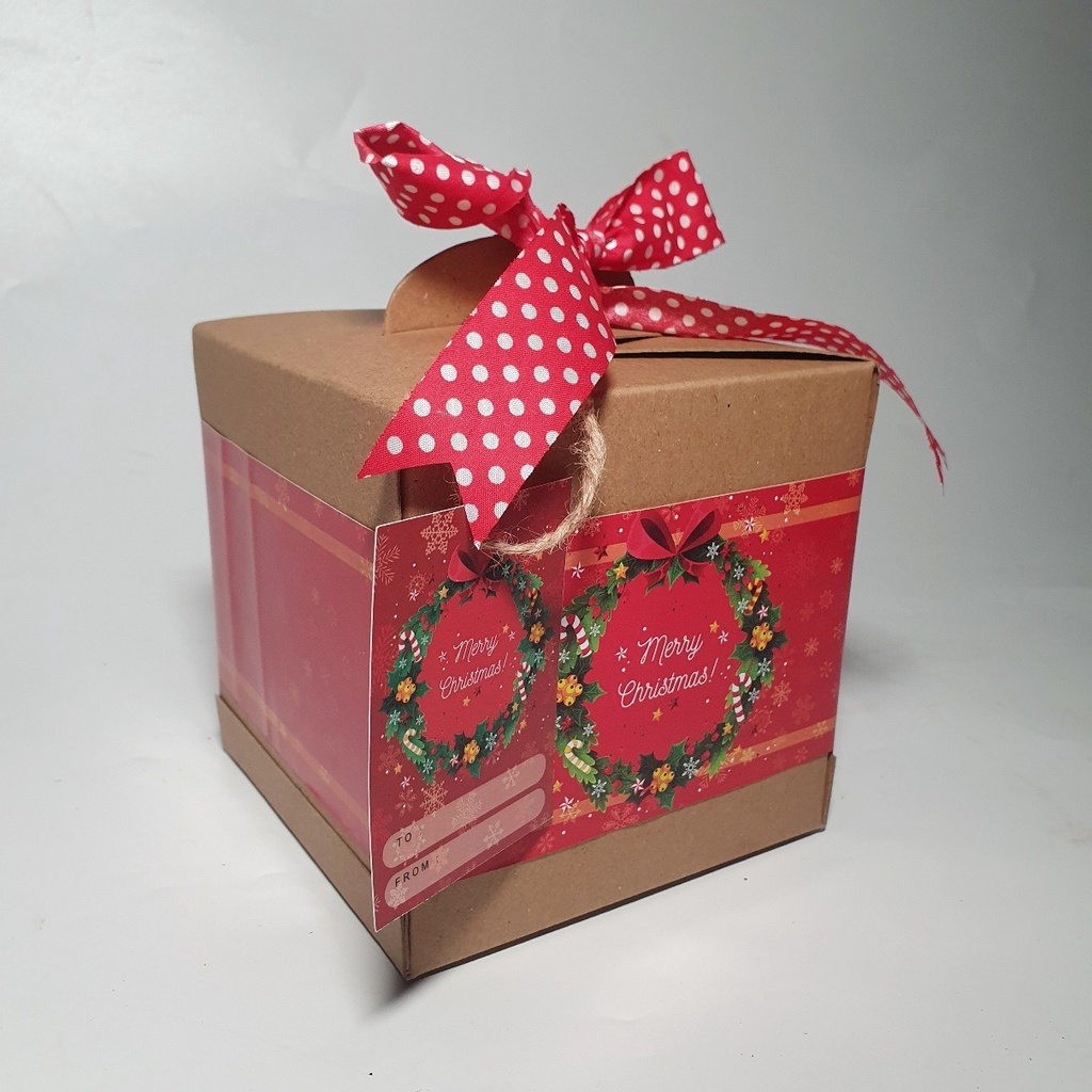 

Paket Dus Tenteng L 12x12x12cm - Edisi Natal/Christmas