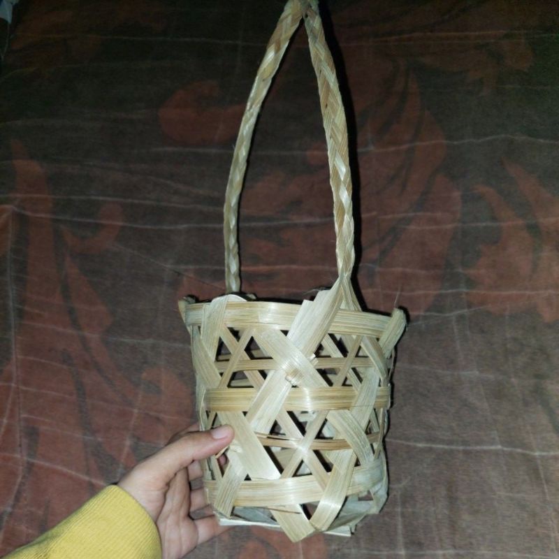 Anyaman Bambu, Keranjang gantung Pot/tanaman