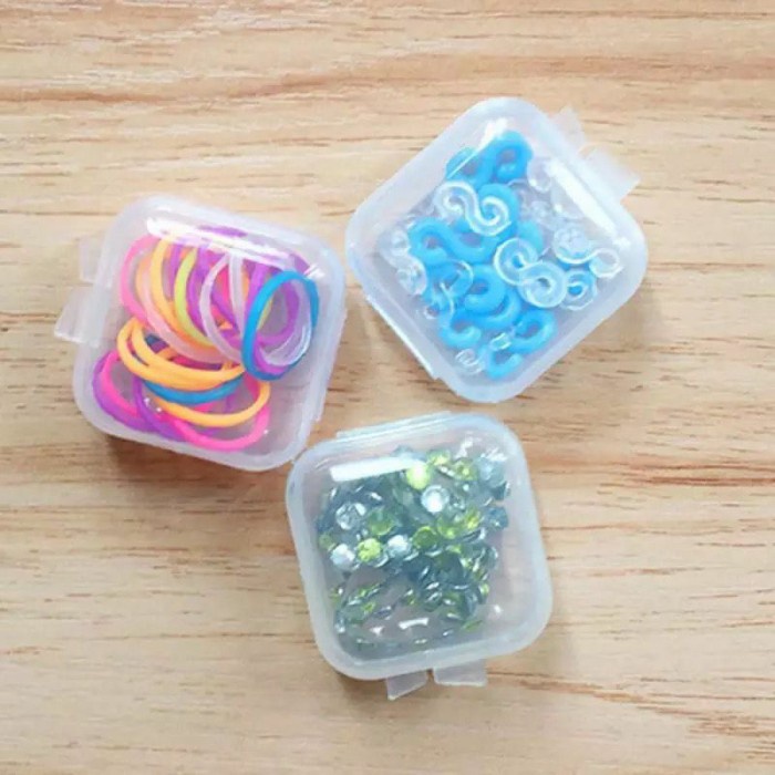 KOTAK MINI KECIL TEMPAT PERHIASAN ANTING MEMORY CARD EARPLUG KOTAK PLASTIK SERBAGUNA MINI BOX Acc Plus