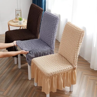Luxury Chair Cover / Penutup Alas Sarung Kursi Elastis Scretch Tebal Mewah Renda Abstract