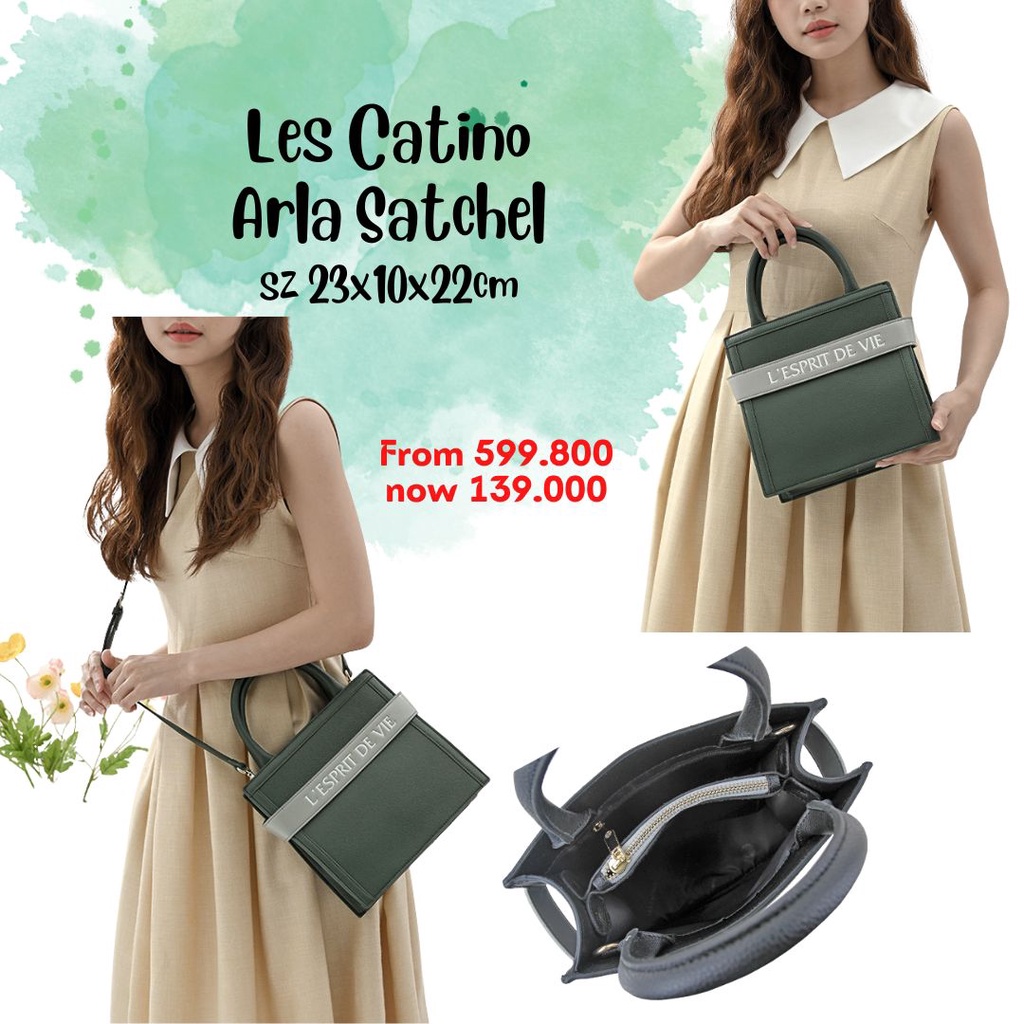 Tas selempang wanita LES CATINO Arla Satchel ORI NEW termurah