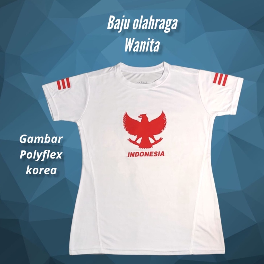 Baju olahraga wanita voli kaos atasan senam fitness aerobic gym voli wanita