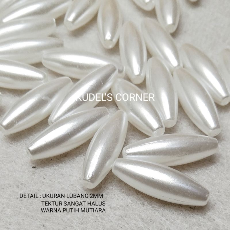 25gr / 22-60PCS manik mote mutiara GRADE A/ manik mutiara berbagai bentuk dan ukuran