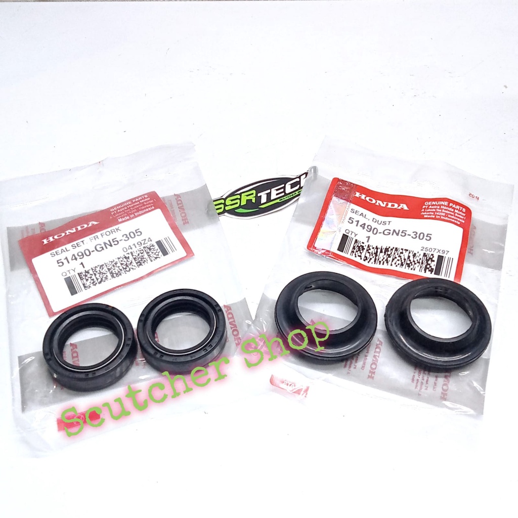 Seal Tutup seal Abu Oli Shock Honda Grand Supra Beat Vario Scoopy Genio Set