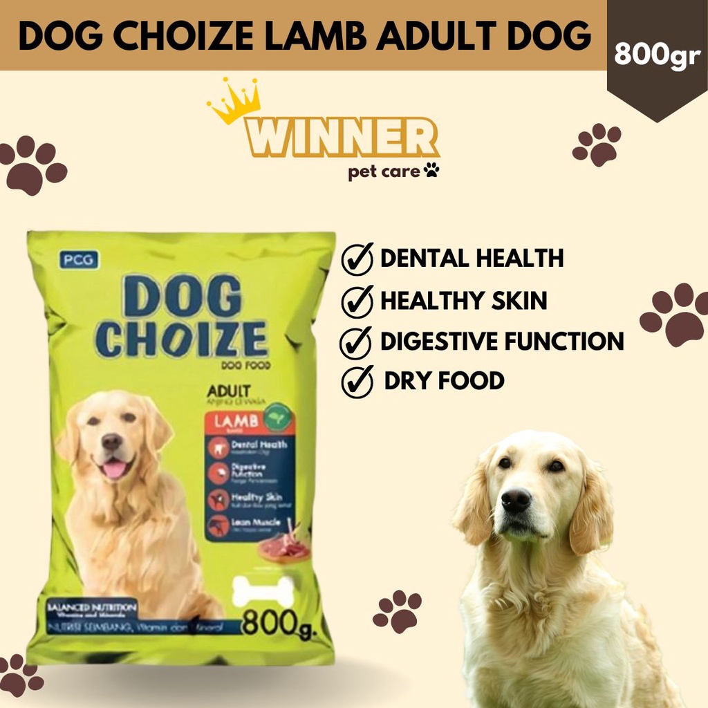 Dog Choize Lamb Adult Dog Food Repack 800gr