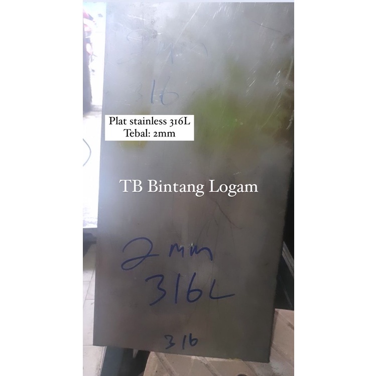 Jual Plat Stainless Steel Tebal 2mm, SUS 316L 316 | 0.2cm | Bisa Custom ...