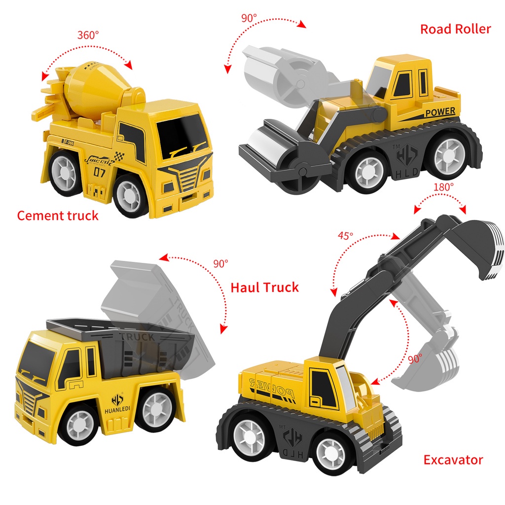 【Saham Indonesia】 Maianan Anak DIY Rel Truck Konstruksi CITY TRUCK Create A Road Mobil Edukasi Anak Rakitan Mainan Mobil Rel