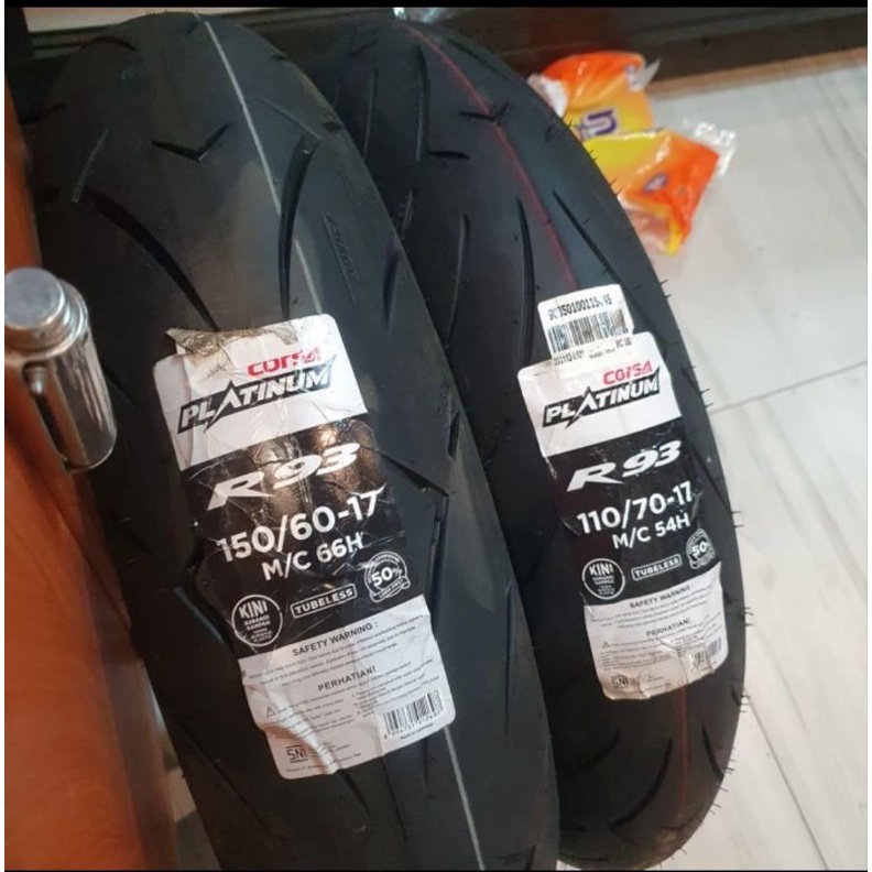 Ban Corsa Platinum 110 70 17 dan 150 60 17 R93 New Produksi