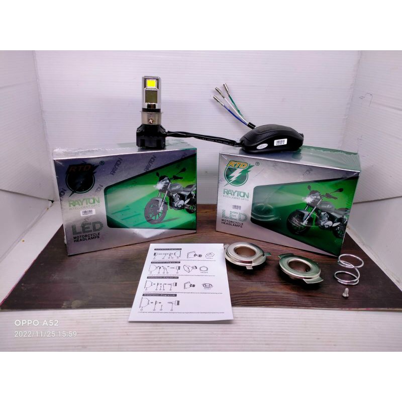 Rtd M02d led kipas rtd rayton 3 sisi 3 mata acdc original