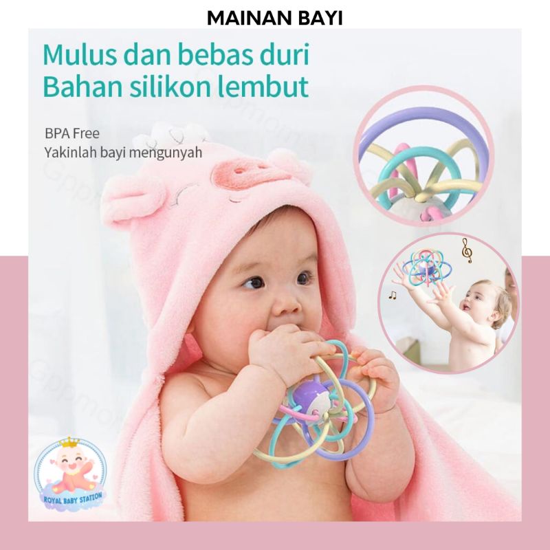 Mainan Rattle Ball Aneka Model Kerincingan Bayi